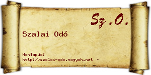 Szalai Odó névjegykártya